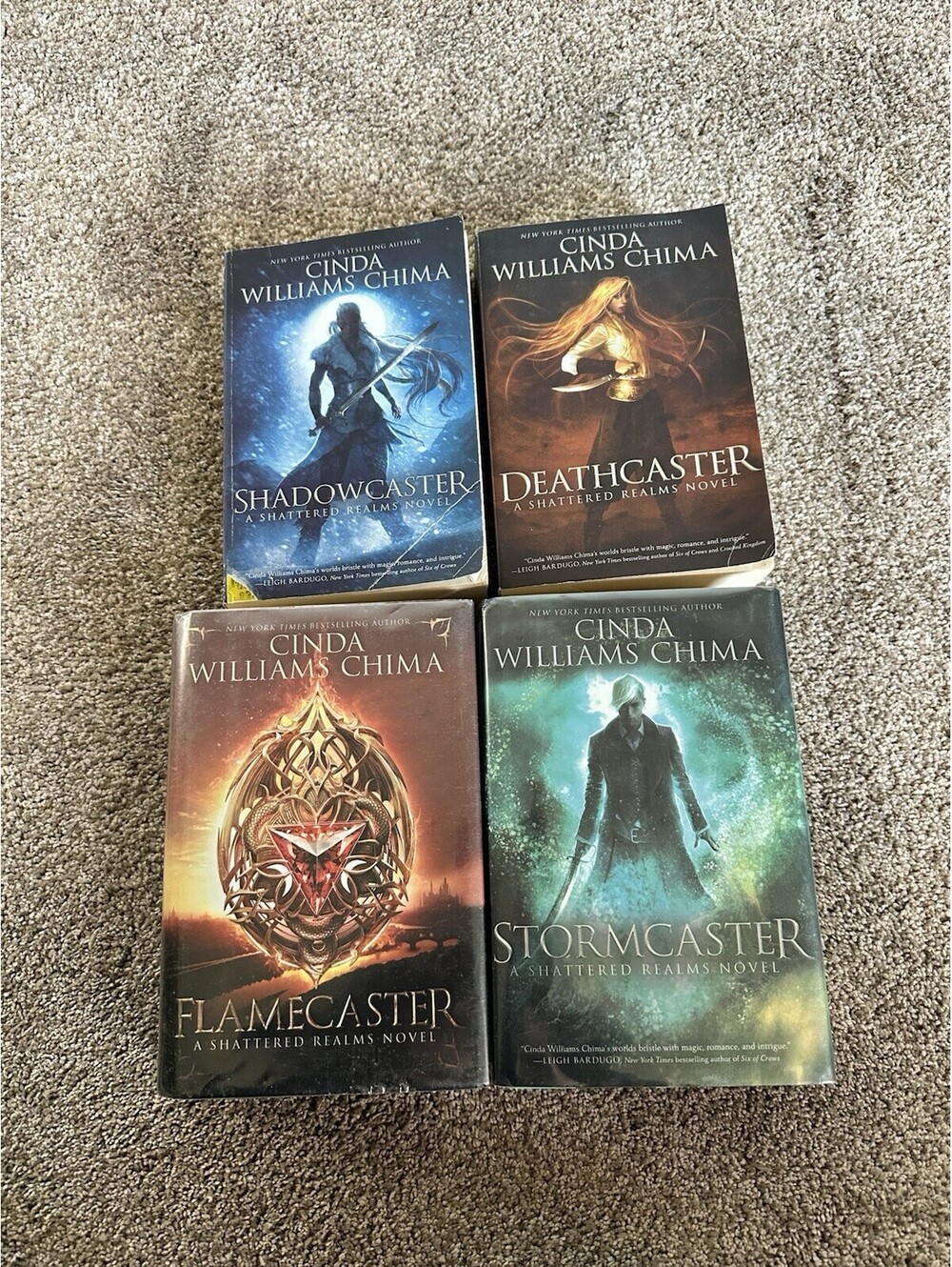 Shattered Realm series by Cinda Williams Chima HC DJ PB 1-4 Lot Set